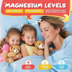 VIFSSG Sugar Free Magnesium Glycinate Gummies 400mg for Adults & 200mg for Kids, Bisglycinate Supplement with L-Theanine, Chamomile, Lemon Balm, Strawberry Flavor, 2-Pack（120 Gummies）