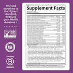 Garden of Life Organics Multivitamin for Women - Women's Once Daily Multi - Whole Food Multi with Iron, Biotin, Vegan Organic Womens Multivitamin for Health, Energy Hair Skin and Nails, 60 Tablets