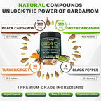 Bundle 6in1 Beet Root Capsules 100 Count & 4in1 Cardamom Capsules 100 Count - Support Restful Night, Heart Health, Digestion & Natural Wellness