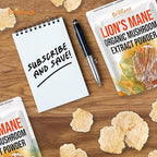 Ellie's Best Lions Mane Mushroom Extract Powder Supplement Organic 228 Servings - Double Extracted for Highest Potency - Dissolves in Coffee, Tea, Juice etc. 8oz