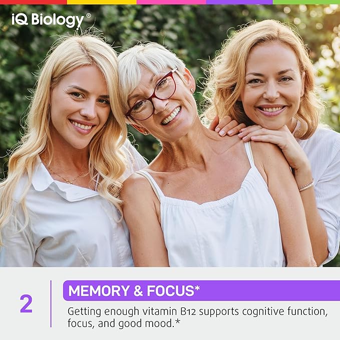Organic Vitamin B12 Liquid Drops - Sublingual Methylcobalamin 5000 mcg - Methylated B-12 Active Coenzyme Form - Energy & Nerve System Support - Vegan Vit B 12 - USA Made - Berry Flavor - 60 servings