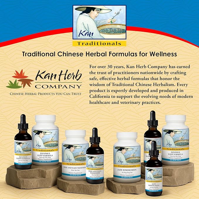 Kan Herbs Company Zizyphus Sleep Formula – Traditional Chinese Herbal Blend for Nighttime Balance and Relaxation Support, Promotes Overall Well-Being and Harmony, Liquid Extract, 2 fl oz