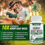 Horny Goat Weed Complex Supplement with Maca Root, Tongkat Ali, L-Arginine & Panax Ginseng – Energy, Stamina, Circulation & Vitality Support for Men & Women – Herbal Adaptogen Blend – 60 Capsules