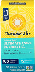 Renew Life, Ultimate Flora Care Probiotic 100 Billion, 30 Count