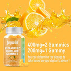 Vitamin B2 Gummies | Riboflavin 400mg | B2 Vitamin 400mg Chewable for Adults and Kids, Migraine Relief & Energy and Nervous System Support, Non GMO, Vegan - 120 Counts