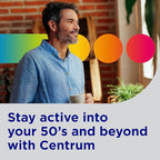 Centrum Minis Silver Multivitamin for Men 50 Plus, Multivitamin/Multimineral Supplement, Vitamin D3, B-Vitamins and Zinc, Non-GMO Ingredients, Supports Memory and Cognition in Older Adults - 280 Ct
