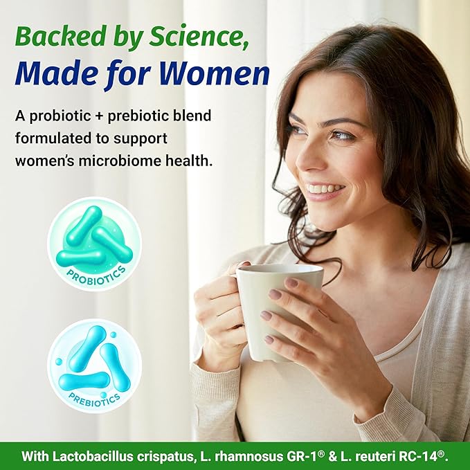 1 Body Thyroid Support Supplement + Cranberry Probiotics for Women