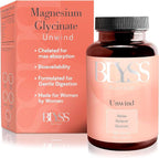 Magnesium Bisglycinate Capsules for Women - 200mg Chelated Glycinate Magnesium Supplement - Natural Supplements to Support Sleep, Mood Support & Muscle Cramps - 120 ct