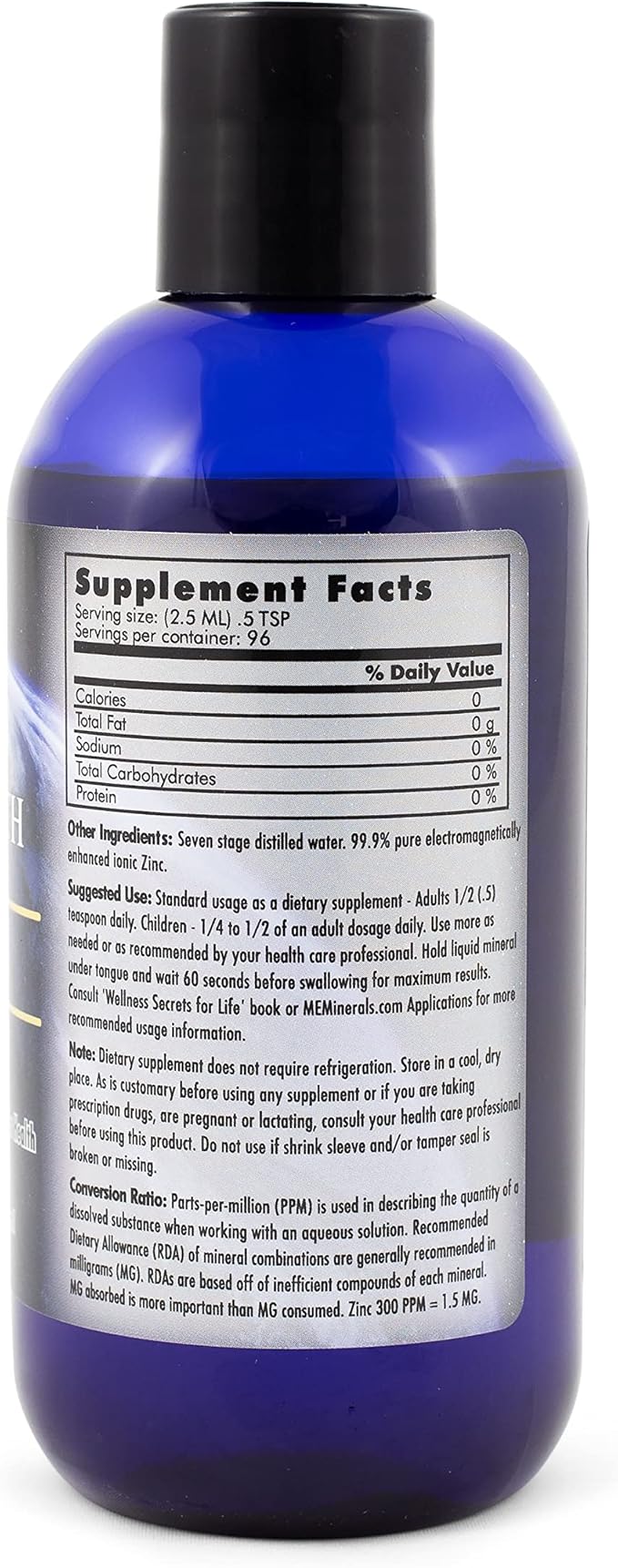 Mother Earth Minerals Ionic Liquid Zinc Supplement – High Absorption Angstrom Zinc Mineral Drops for Immune Support, Enzymatic Function & Cellular Health, 8 oz