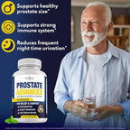NEW AGE Prostate Advanced Prostate Supplement for Men – Reduce Bathroom Trips, Promote Sleep, Support Health & Bladder Emptying - Made with Lycopene, Beta Sitosterol - 180 Count