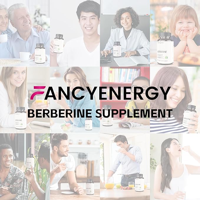 Berberine HCl Supplement with Ceylon Cinnamon & Citrus Bergamot – Botanical Formula for Daily Wellness – 120 Vegan Capsules