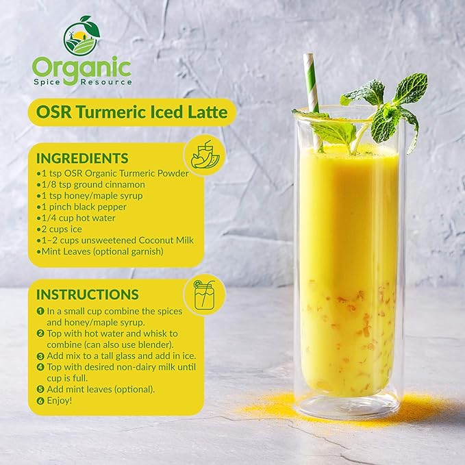 Organic Turmeric Powder w/Curcumin | 35.27 Ounce / 2.2 LBS | USDA Organics and Non-GMO | Lab Tested for Heavy Metal and Purity | 100% Raw and Natural by OSR