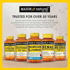 MASON NATURAL Magnesium & Vitamin D3 with Turmeric, 180,Day Supply, Dietary Supplement for Daily Wellness Support, 60 Tablets (Pack of 3)
