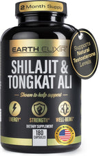 Shilajit and Tongkat Ali for Men and Women – Pure Shilajit Capsules w/High Potency Fulvic Acid & Trace Minerals – Shilajit for Men with Natural Testosterone Support for Energy & Muscle Growth