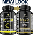 Nootropic Brain Booster, Focus Supplement, Clarity, Memory, Brain Vitamins With 40 Nootropics Phosphatidylserine, Bacopa Monnieri, Huperzine A, DMAE, Inositol, L-Glutamine, Selenium, Choline, DHA (1)