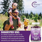 NEW AGE Immune System Support Gummies - Sambucus Black Elderberry Gummies with Vitamin C and Zinc (120 Count (Pack of 2))