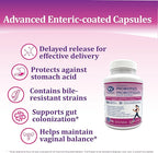 Women’s Probiotic 100 Billion CFU – 31 Strains with Prebiotics, Digestive Enzymes, Cranberry & D-Mannose – Supports Gut, Vaginal & Urinary Health – 90 Veggie Capsules