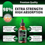 10in1 Maca Liquid Drops with Ashwagandha, Fenugreek, Beet Root, L-Arginine,Turmeric,Ginseng & More - 30 Days Supply - 1FL Oz