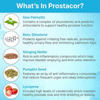 Prostacor - Natural Prostate Support Supplement - Non-GMO, Vegan, Gluten-Free