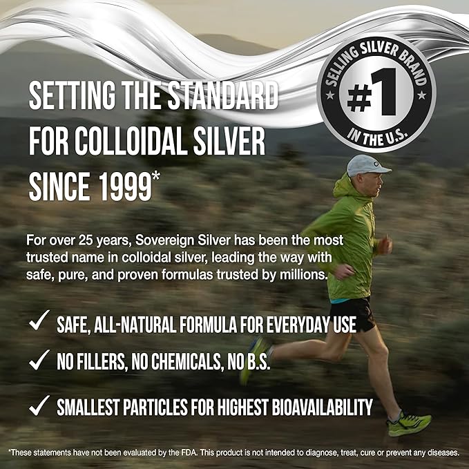 Sovereign Silver Kids Immune Support - Colloidal Silver, Bio-Active Silver Hydrosol, 10 ppm, Liquid Dropper, 4 Fl Oz, (118 mL)