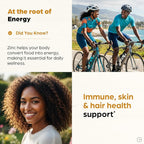 Zinc 30mg with Copper, Selenium & Vitamin D3 | 60 Capsules | Magnesium, Vitamin B6, Biotin | Absorbable Zink Supplements for Men & Women | Chelated Zinc for Immune Health, Skin, Hair, & Nails Support