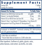 Allergy Research Group Full Spectrum Vitamin K - Supports Bone Metabolism & Circulatory Function - Vitamins K1, MK-4 & MK-7 with Vitamins A, C & D - 90 Servings - 90 Capsules
