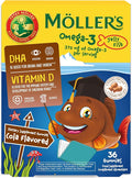 Moller’s ® | Omega 3 Capsules for Children | Natural Fish Oil Omega 3 Fish Oil for Kids | with DHA and EPA, No Gluten, Lactose or Added Sugar & Easy to Chew | Cola Flavor | 36 Capsules