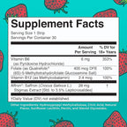 Mood & Cognition Dissolving Strips by MaryRuth's | Vitamin B12 | Vitamin B6 | Saffron | Folate | B Vitamins | Sugar Free | Strawberry Flavor | Vegan | Gluten Free | Dairy Free | 30 Count