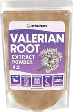 XPRS Nutra Valerian Root Extract Powder 4:1 - Premium Valerian Root Powder for Cognition - Vegan Friendly Herbal Sleep Support (16 Ounce)