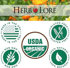 Herb Lore Organic Goodnight Tincture - Liquid Sleep Aid Drops with Valerian Root & Passion Flower Extract for Adults & Kids - Melatonin Free Herbal Sleep Supplement - 4 fl oz