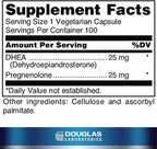 Douglas Laboratories DHEA Plus | 25 mg DHEA Plus Pregnenolone to Support Immune Health, Brain, Bones, Energy Metabolism, and Blood Lipid Metabolism* | 100 Capsules