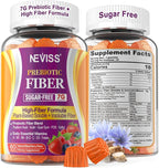1Pack Fiber Gummies for Adults with Psyllium Husk, 7G(Soluble + Insoluble) Daily Prebiotic Fiber with Inulin, FOS, Guar Gum, Multivitamins for Daily Digestive Health, Regularity Gut Support,Sugar Free