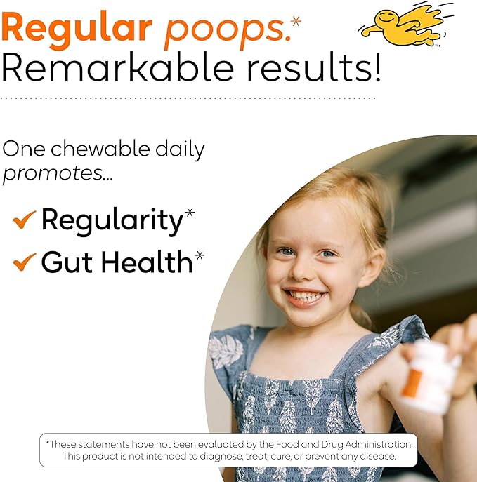 BioGaia Kids Probiotic Chewables | Promote Regularity | Ease Occasional Tummy Troubles | Ages 3+ | Allergen, Dairy, Soy & Gluten Free | Backed by 30 Years of Probiotic Research | 90 Day Supply