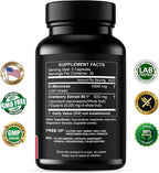 Turmeric Boswellia Extract Supplement 2000 mg + D-Mannose with Cranberry Extract Capsules 1500mg – High Potency USP Grade D-Mannose Supplement with Whole Fruit Cranberry Powder – Urinary Tract Support
