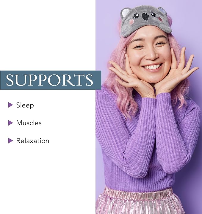 Sleep Support Supplement - Natural Herbal Sleep-Aid for Men & Women - Extra Strength PM Supplements - May Support Calm & Deep Rest - Non-GMO & Gluten Free, 60 Capsules