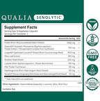 Qualia Senolytic Supplement, Fisetin, Quercetin, Piperlongumine & More, Aging Supplement That Supports Optimal Cell Repair & Rejuvenation, Naturally Eliminate Zombie Cells, Capsules, 2 Box