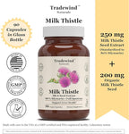 Milk Thistle Supplement – Standardized to 80% Silymarin – Pure, Vegan, Non-GMO, Kosher – 90 Vegan Capsules