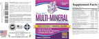 3-Month Multimineral Supplement 15-in-1 (Iron Free Formula) | Multi Minerals Complex | 90-Day Bulk Supply Multiminerals | 180 Tablets