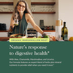 Gaia Herbs Digestive Comfort - Digestive Support Supplement - With Aloe Vera, Marshmallow Root, Chamomile, Licorice - Helps with Occasional Heartburn & Indigestion* - 14 Chewable Tablets (14 Servings)