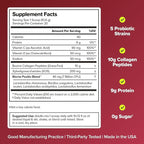 URO Women’s Probiotic + Collagen Peptides Powder – Vaginal, Skin & Gut Health In One Daily Scoop – With Hydrolyzed Collagen Peptides, Probiotic Blend, and XOS Prebiotics – 20 servings