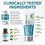 Dentist Formulated Oral Health System with Fluoride Free Remineralizing Nano Hydroxyapatite Toothpaste, OraRestore Mouthwash Concentrate & Oral Probiotics for Bad Breath, Enamel Strength, Oral Balance