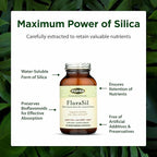 Flora FloraSil 90 Veg Capsules - Silica Supplement with Horsetail Extract for Healthy Hair, Skin, and Nails* - Supports Collagen Formation