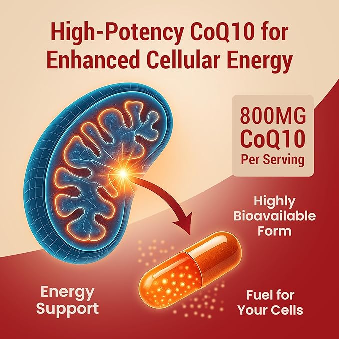 CoQ10 Powerful Antioxidant (Capsules 800mg 120 Capsules)