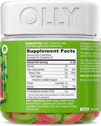 OLLY Fiber Gummy Rings, 5g FOS Prebiotic Fiber, Digestive Health Supplement,* Strawberry Watermelon Flavored, 25 Day Supply - 50 Count