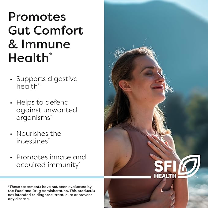 Klaire Labs SFI Health Ther-Biotic Complete - 25 Billion CFU Gut Probiotics for Women and Men - Hypoallergenic, 12 Strain Probiotic Capsules for Digestive Health and Immune Support (60 ct)