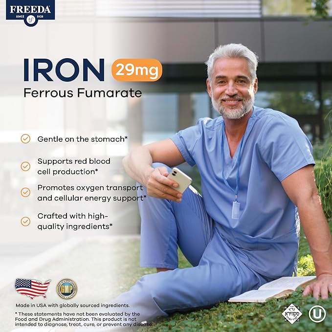 Freeda Iron Supplement - Ferrous Fumarate Iron Tablets