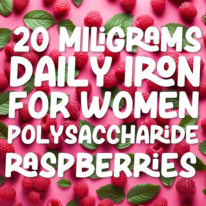 LLORENS PHARMACEUTICAL High Potency Iron Drops for Women, 20mg Elemental Iron (Polysaccharide Complex) per 1mL, Gentle on Stomach, Vegan, Natural Sweeteners (Berry Daiquiri, 4 Fl Oz)