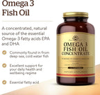 Solgar Omega-3 Fish Oil Concentrate, 240 Softgels