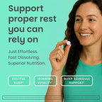 EZ Melts Melatonin - Sleep Support Supplement - No Artificial Flavors - Non-GMO & Sugar-Free - Cool Mint - 60 Dissolvable Tablets (60 Servings)