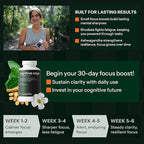 Cognitive Edge Bacopa Memory Supplement - Calm Focus, Daily Clarity & Retention - 7 Natural Ingredients Including L-Theanine, Ashwagandha, PQQ, Astaxanthin - Caffeine-Free Brain Support (60 Capsules)